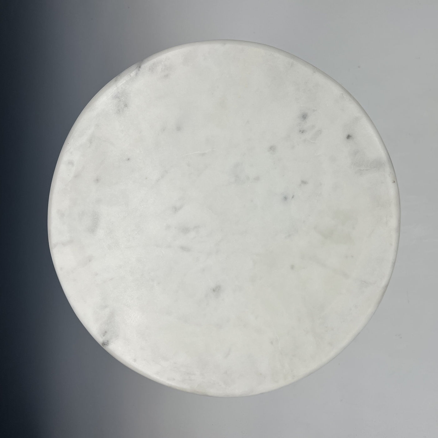 Pierced Stoneware and Marble Side Table