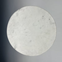 Pierced Stoneware and Marble Side Table