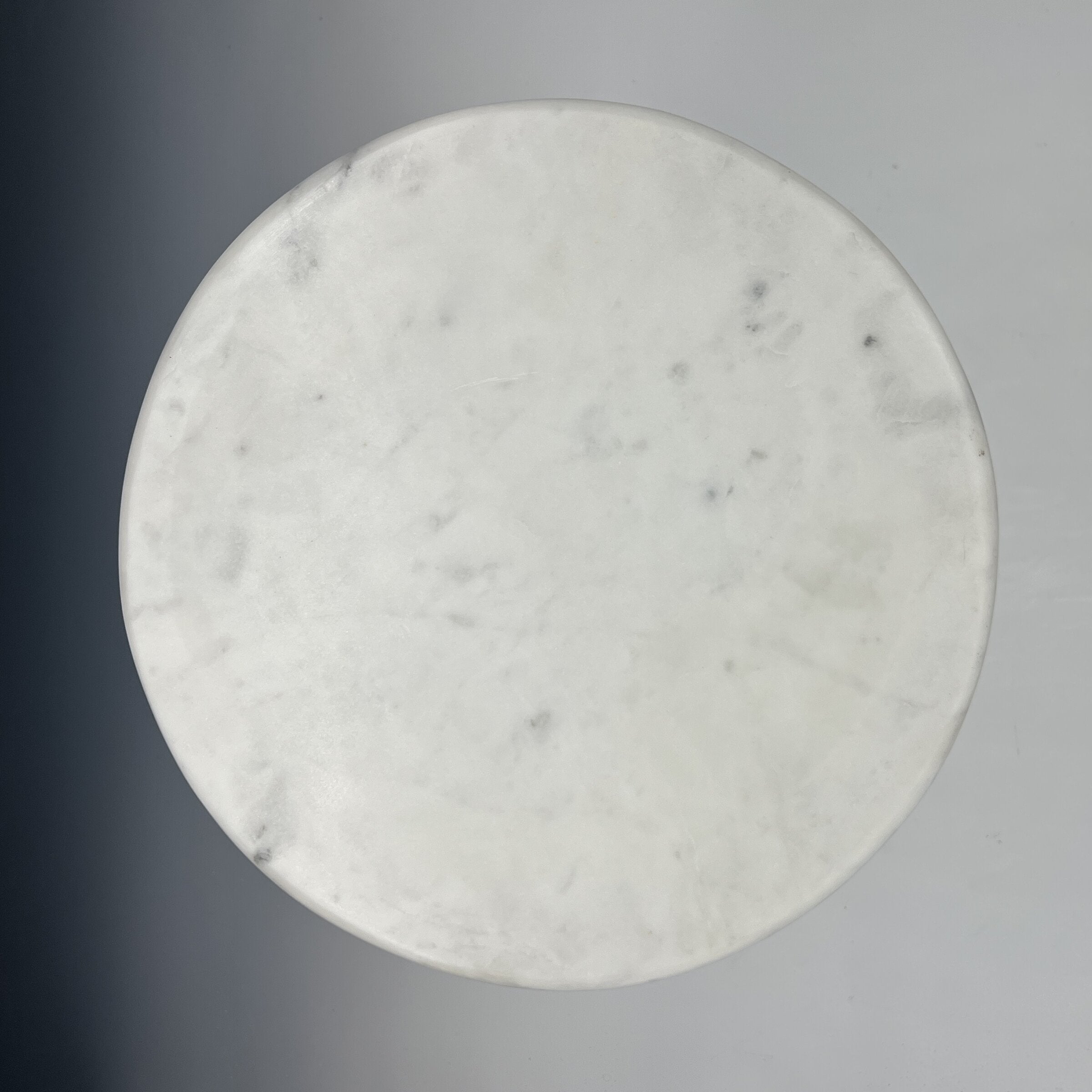 Pierced Stoneware and Marble Side Table