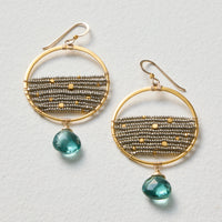 Luminous Gemstone Earrings