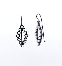 Multi Diamond Pearl Earrings