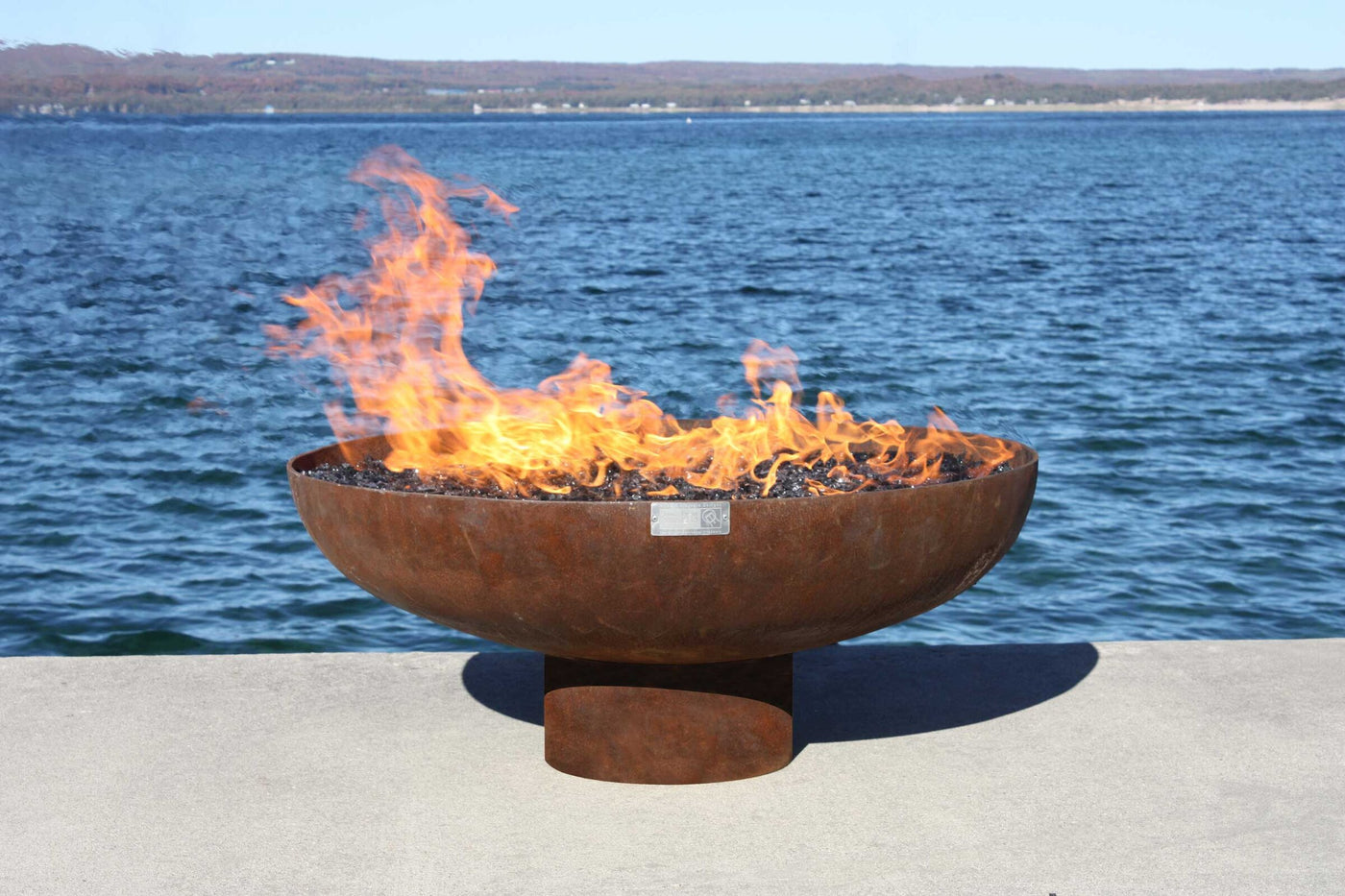 Classical Ellipse Sculptural Fire Pit