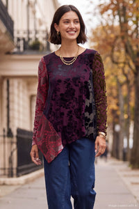 Burnout Velvet Wren Top