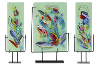 left to right: Underwater Flower Blooms one, two, three
