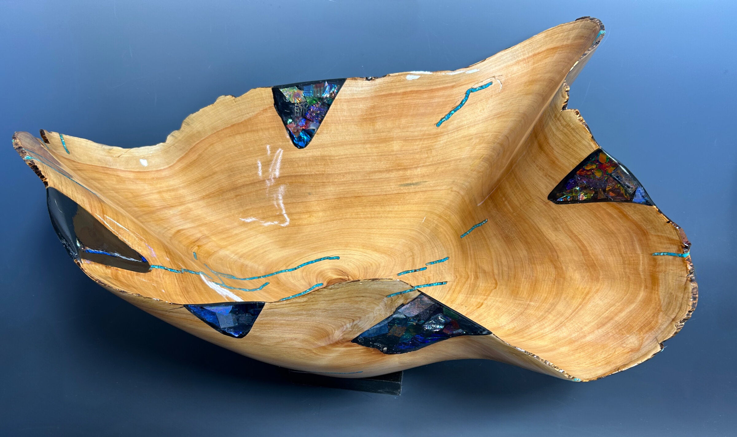 Juniper Canyon Vase with Dichroic Glass
