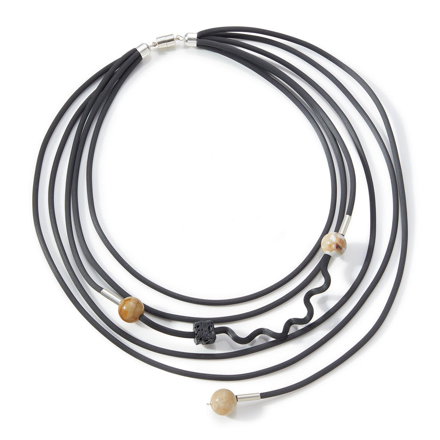 Agate & Lava Necklace