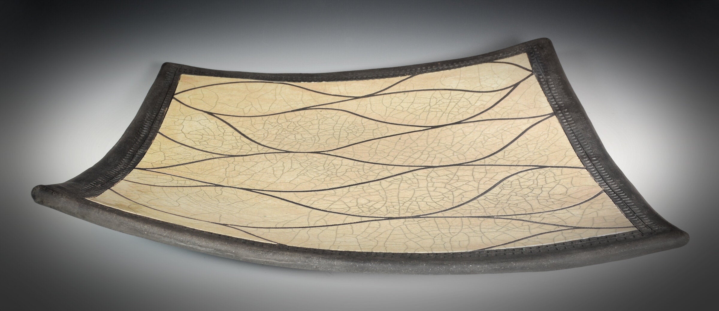 Birds Raku Platter