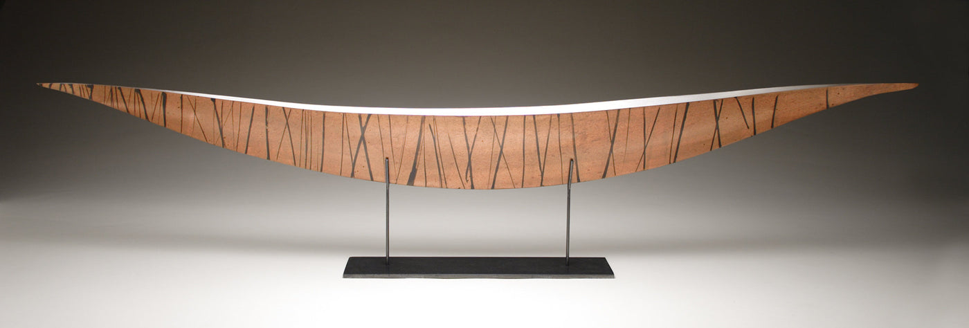 Copper Boat with Black Stripes