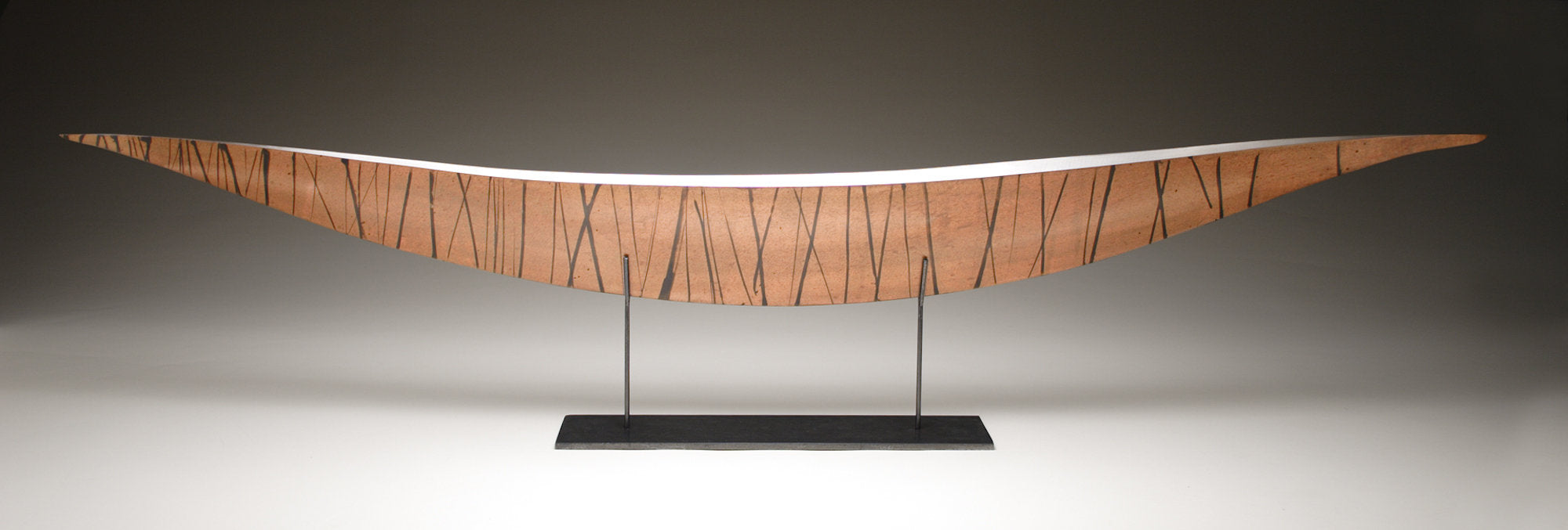Copper Boat with Black Stripes