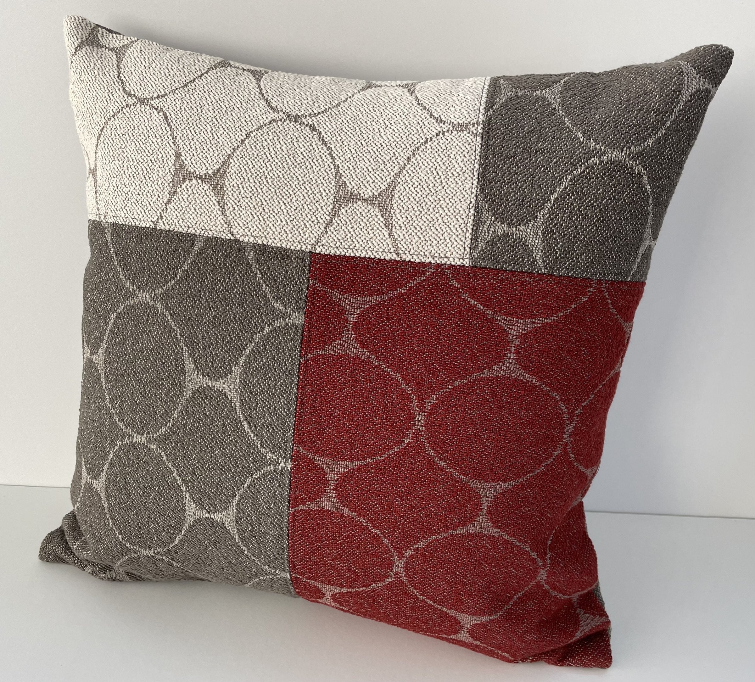 Tri Color Reversible Pillow