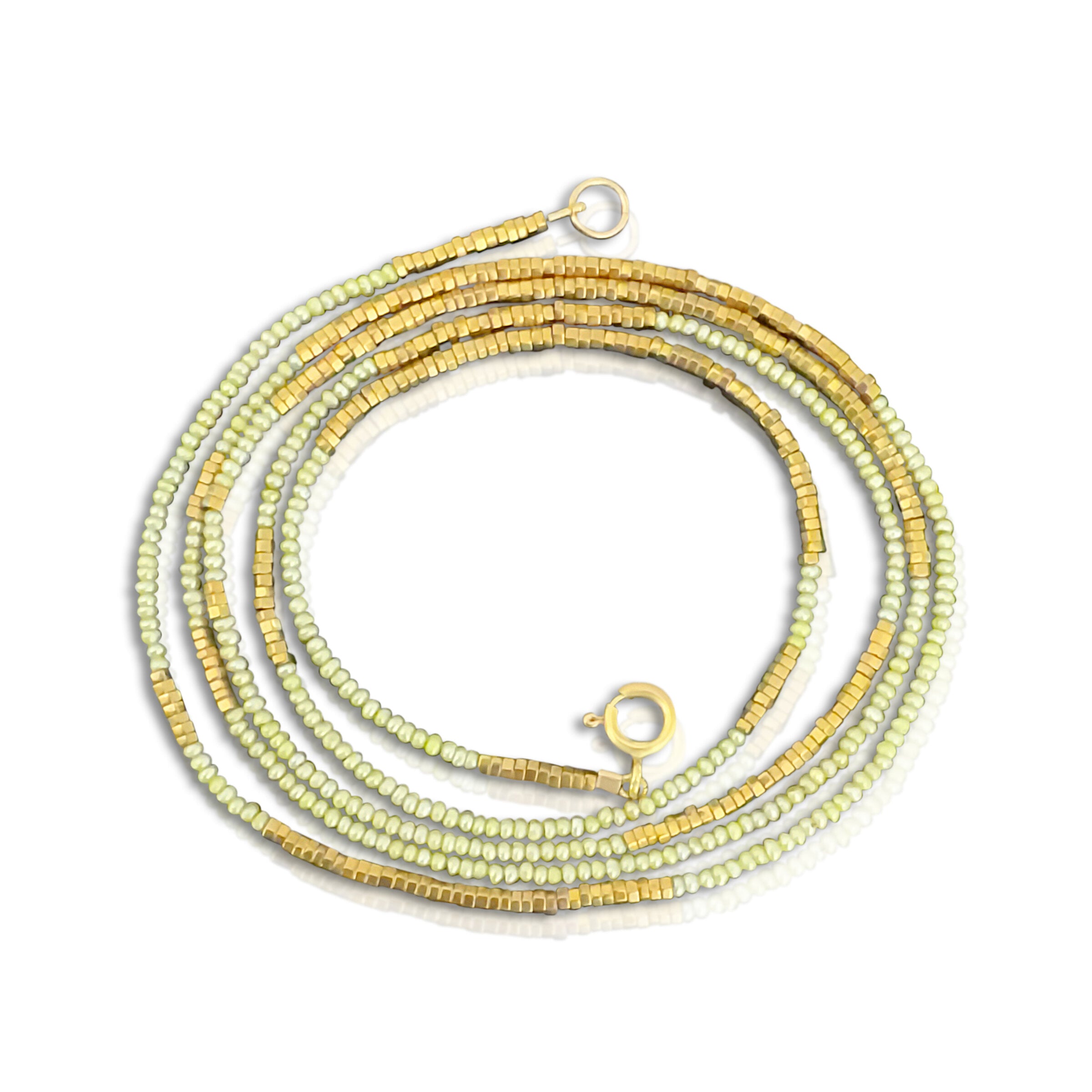 Seed Pearls & Hematite Necklace