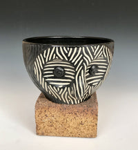 Wood Grain Owl Bowl
