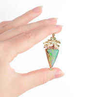 Opal Shield Pendant