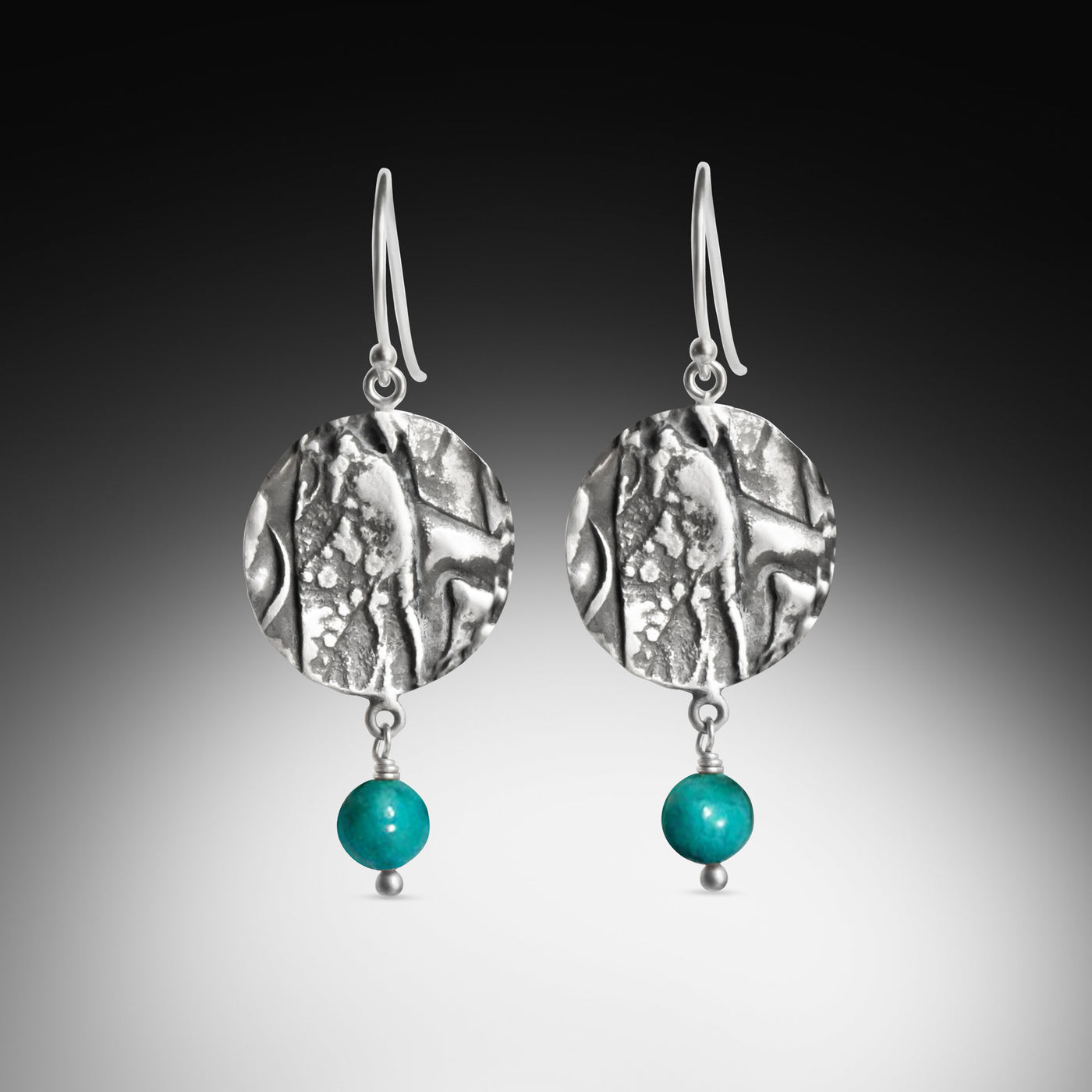 Turquoise Textural Earrings