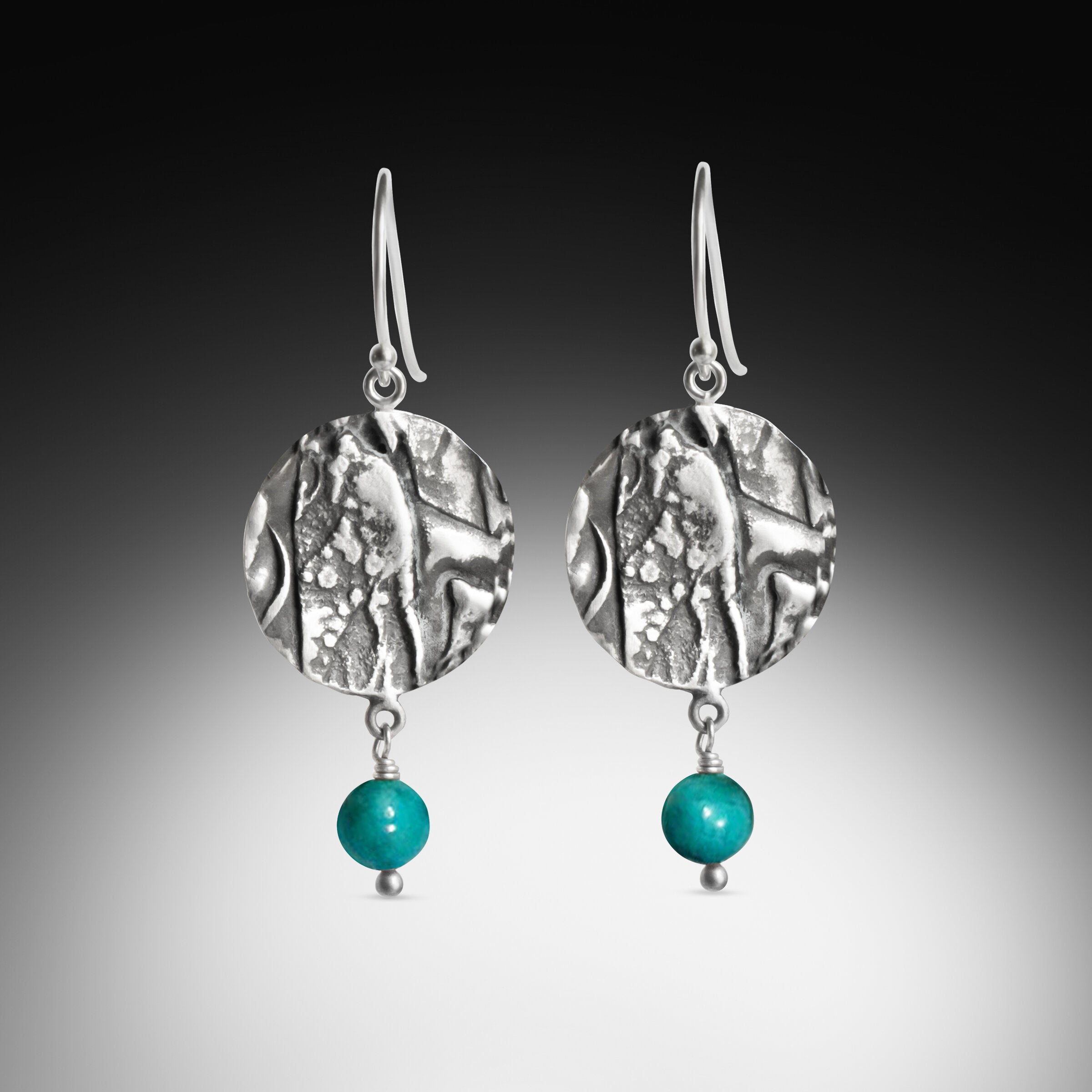 Turquoise Textural Earrings