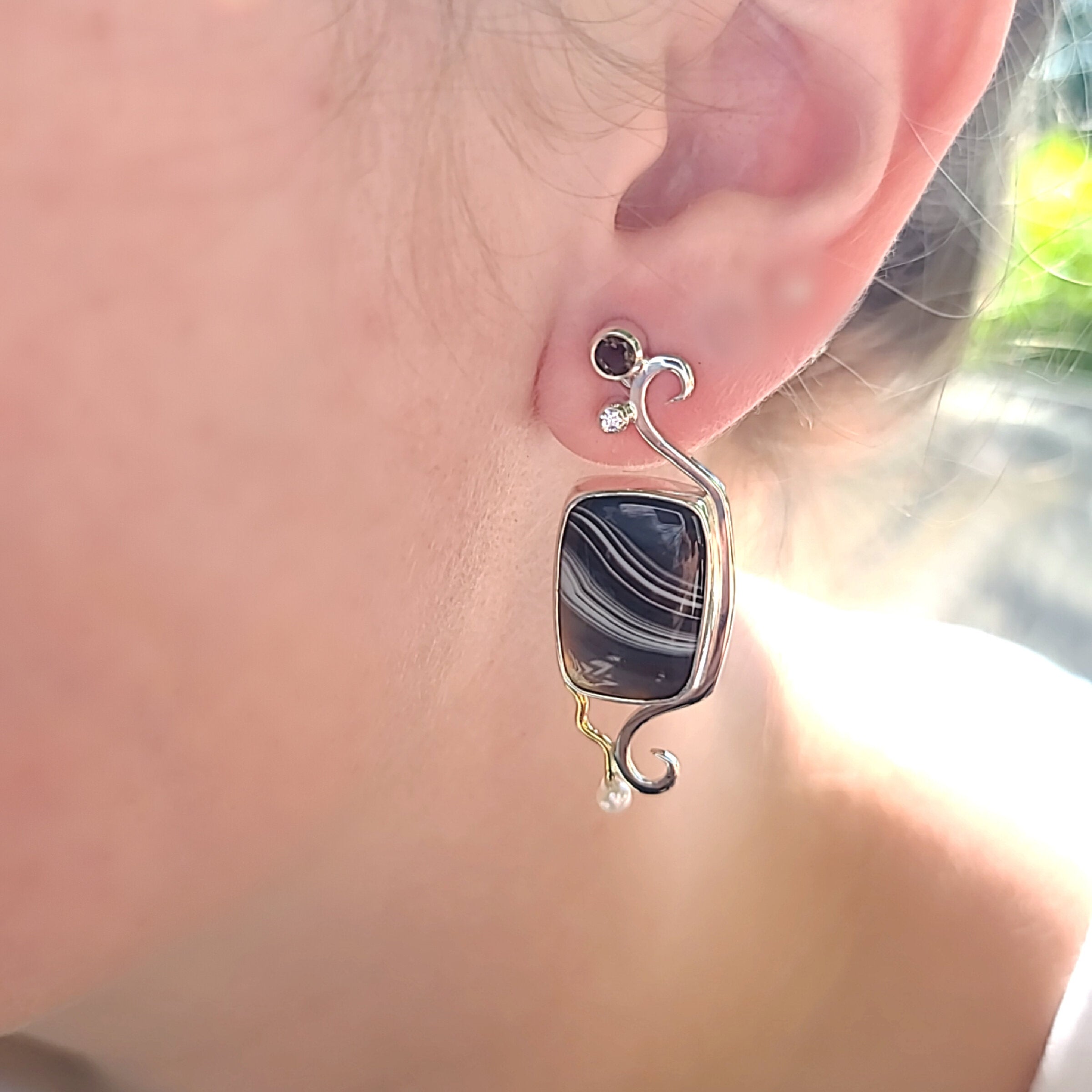 Botswana Agate Earrings