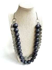 Navy & Gray Necklace