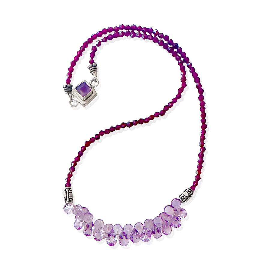 Amethyst and Garnet Choker