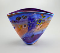 Color Field Vase in Purple Ocean