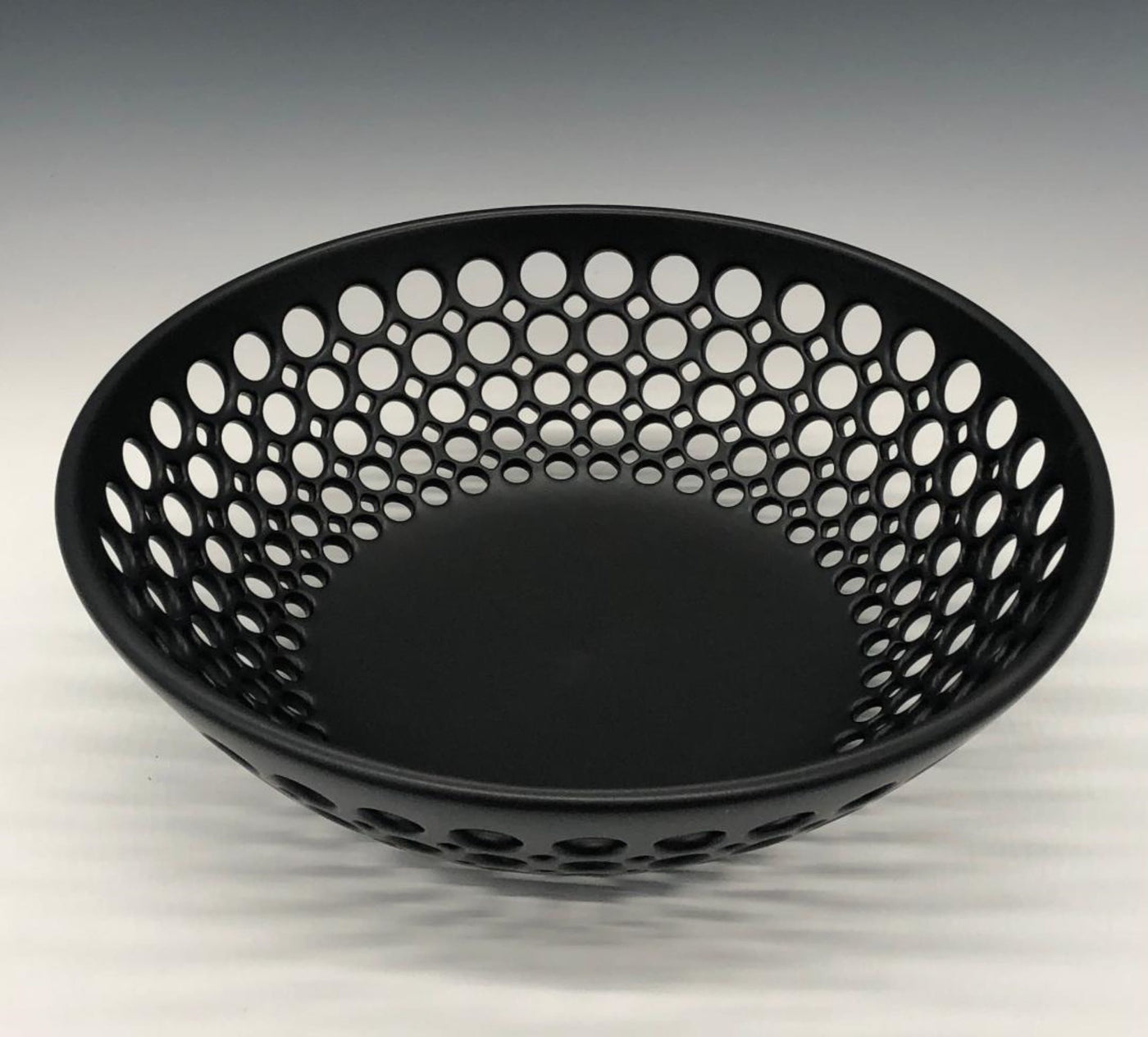 Black Pierced Lace Bowl
