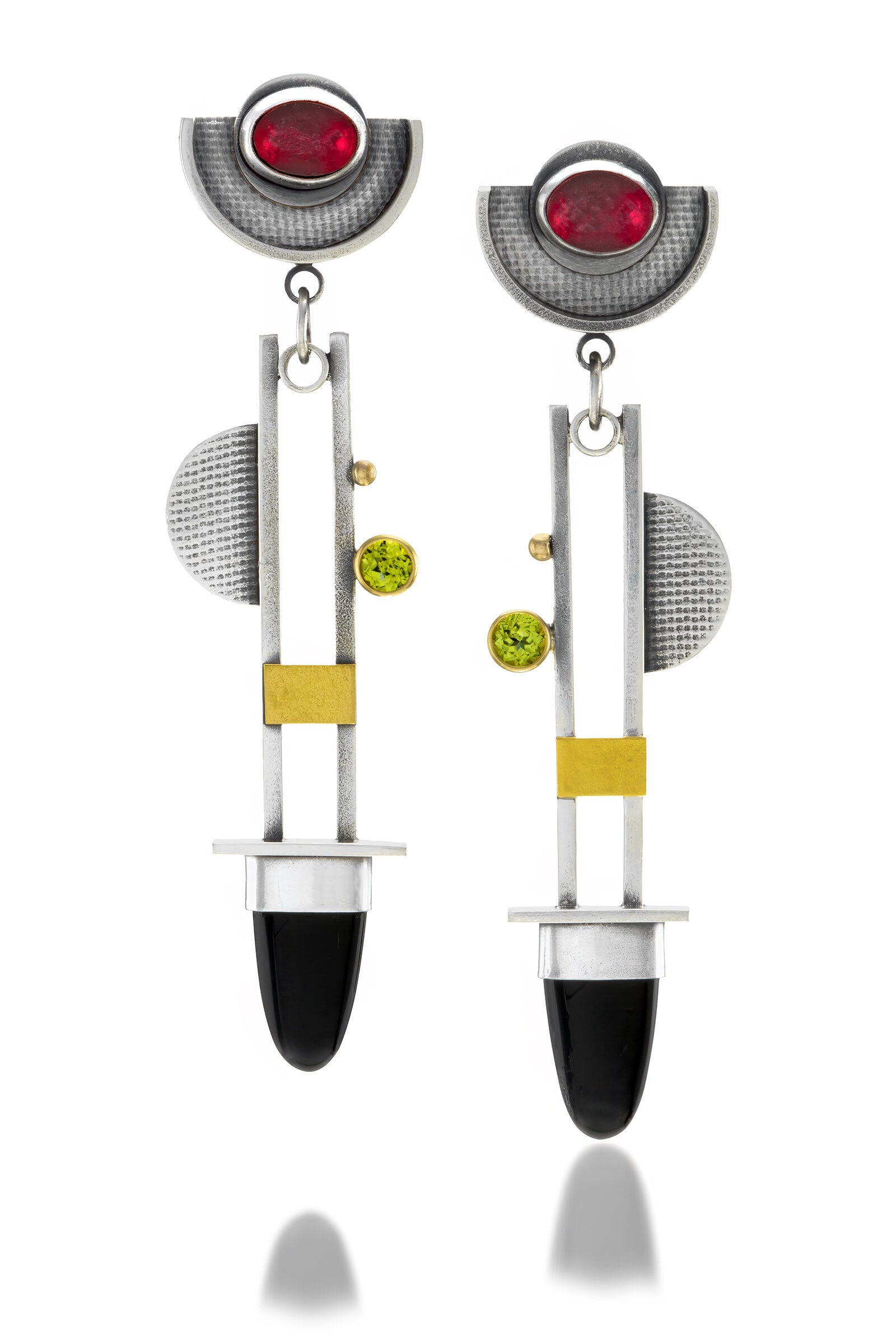 Modern Deco Swing Earrings