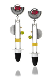 Modern Deco Swing Earrings