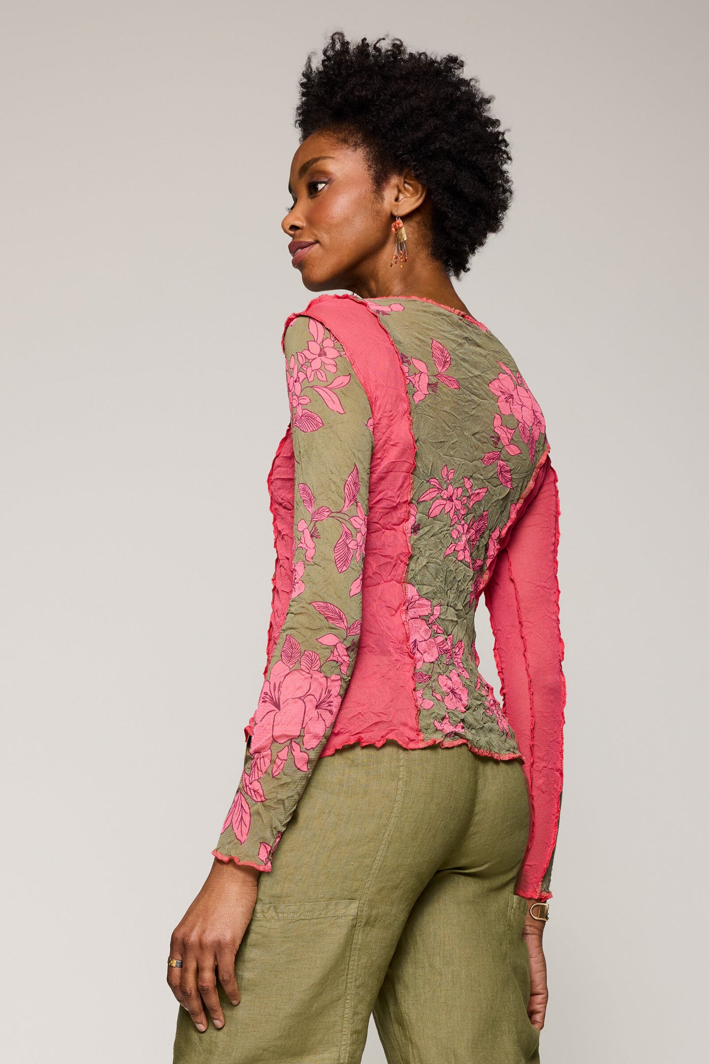 Crushed Mesh Orion Pieced Top
