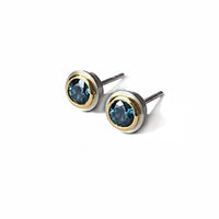 Sapphire Simplicity Stud Earrings