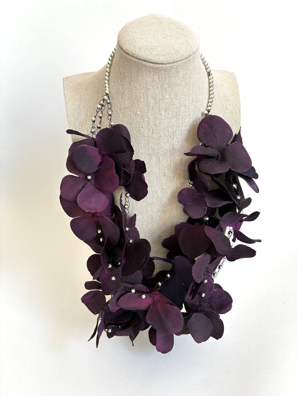 Purple Blossoms Necklace