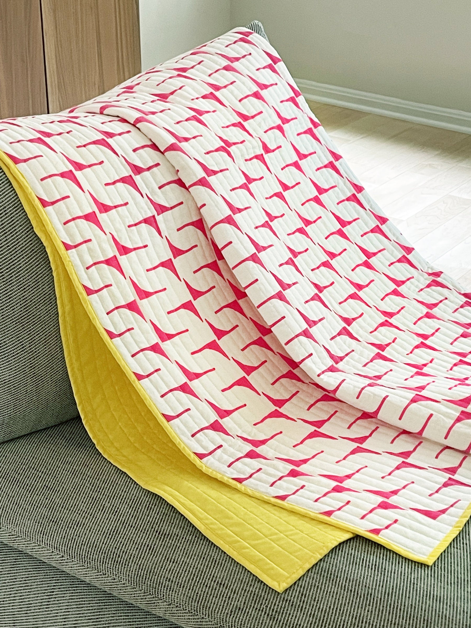 Magenta on White