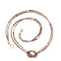 Pink & Green Tourmaline Knot Choker