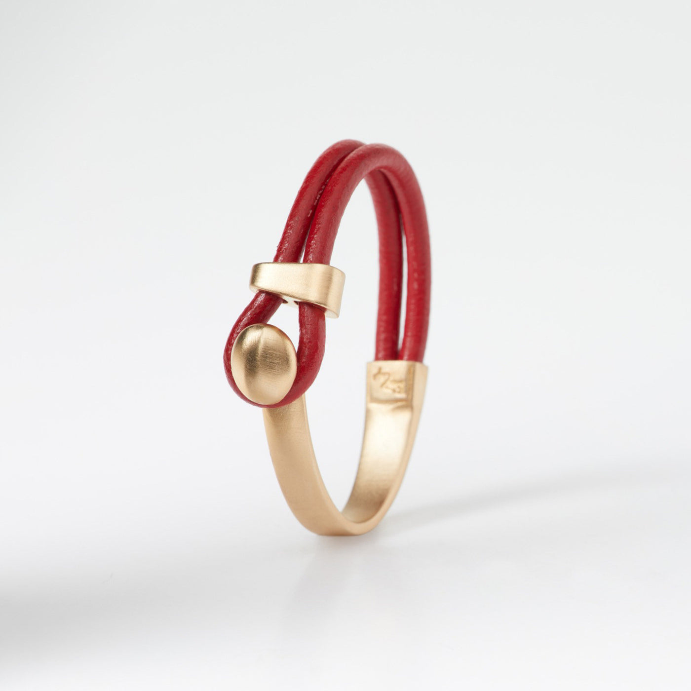 Red/Gold Lasso Knob & Side Bracelet