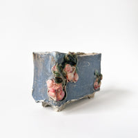 Cherries in Blue Box Vase