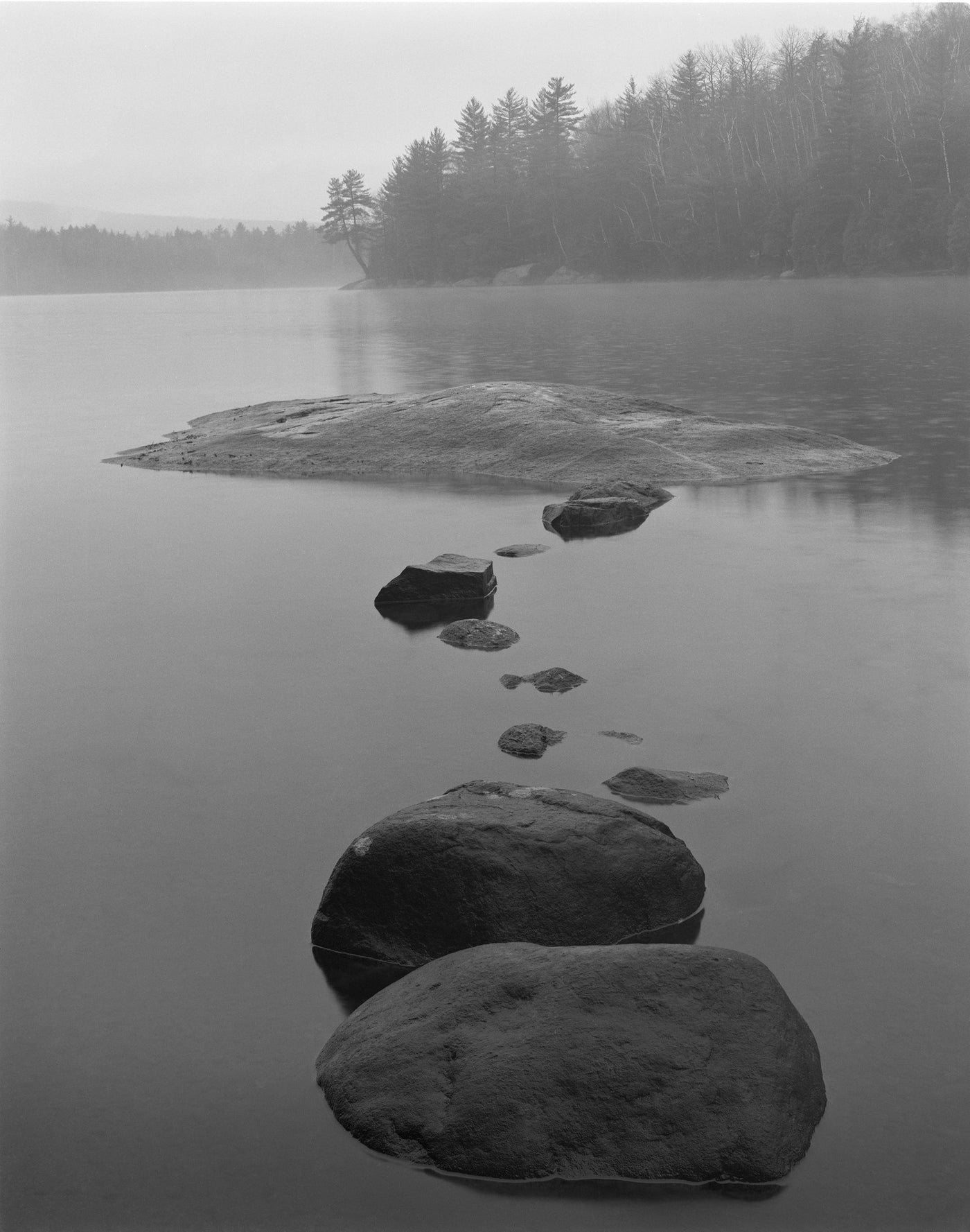 Rocks in Lake, New York