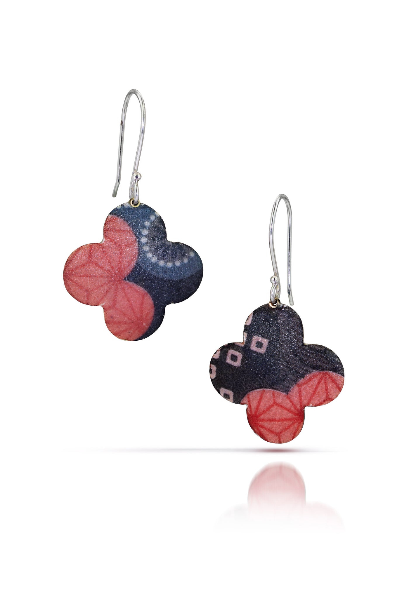 Kimono Quatrefoil Dangle Earrings