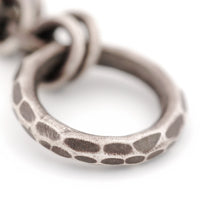 Hand-Forged Textured Circle Pendant