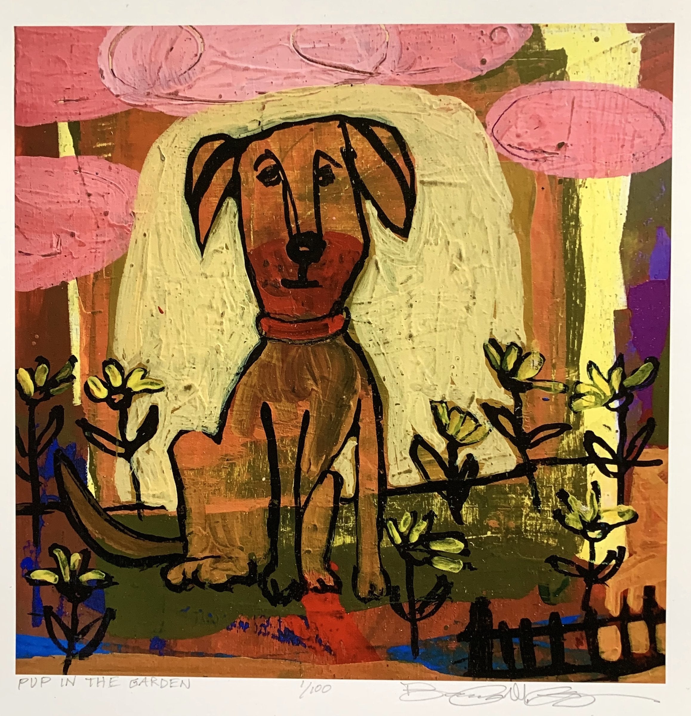 Pup Among the Daisies
