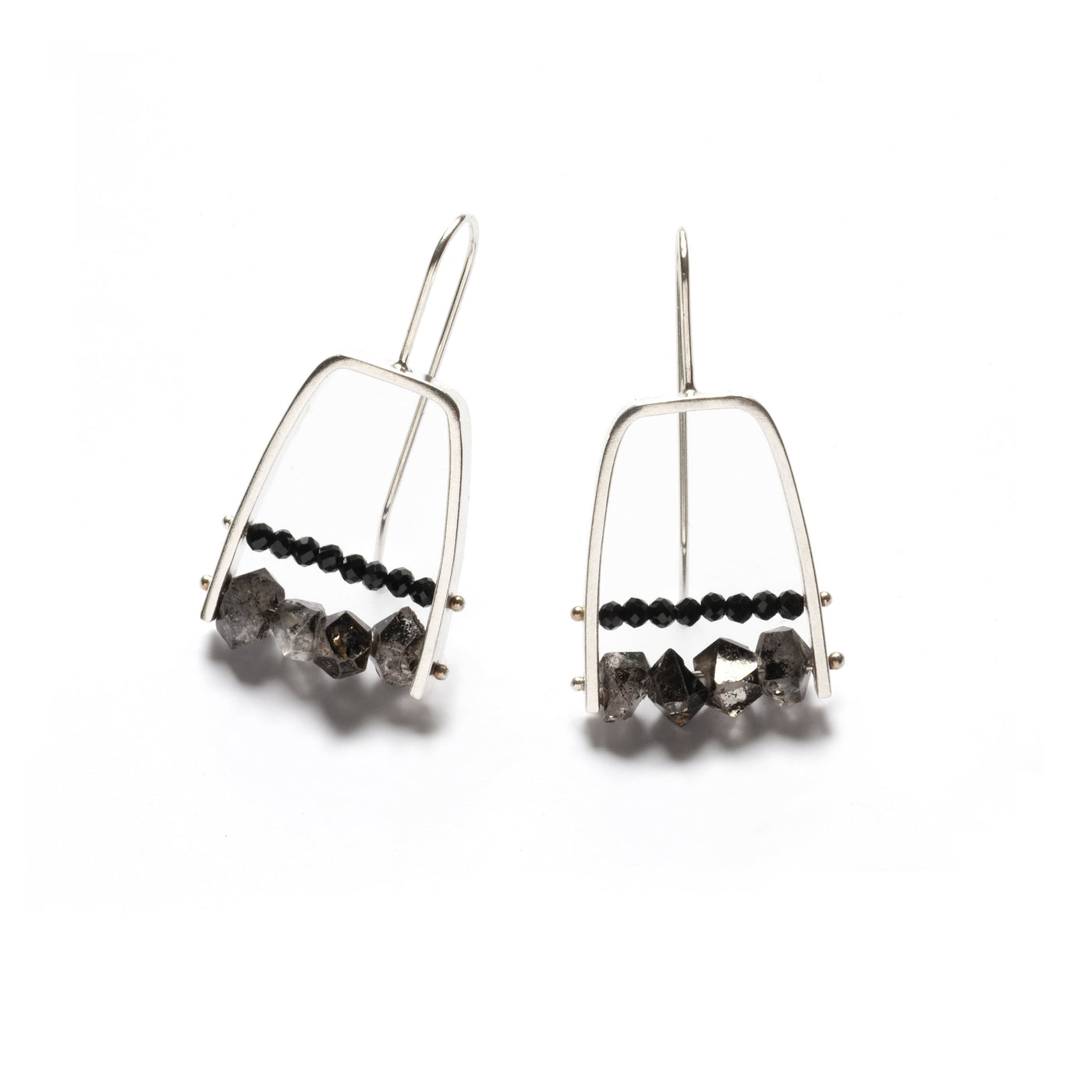 Herkimer/Black Spinel