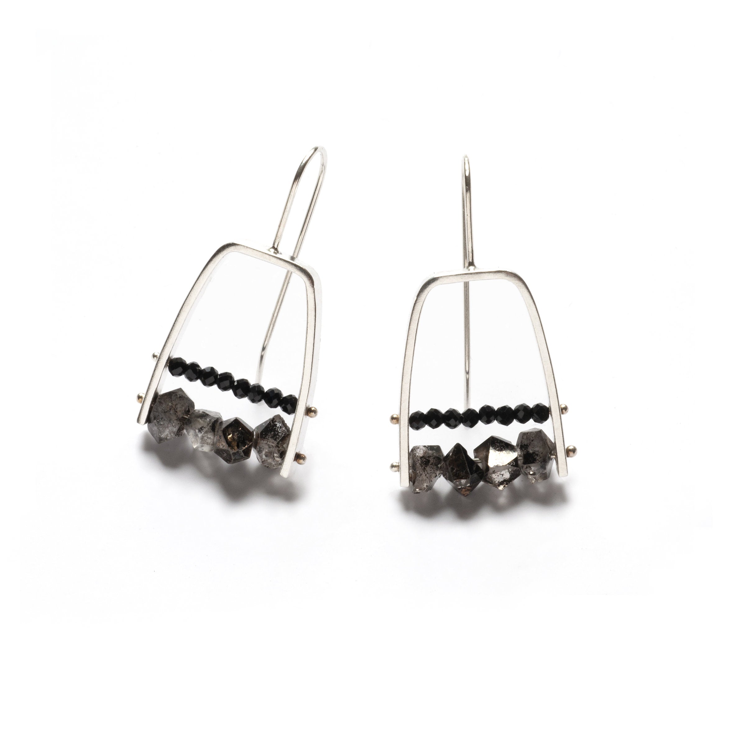 Herkimer/Black Spinel