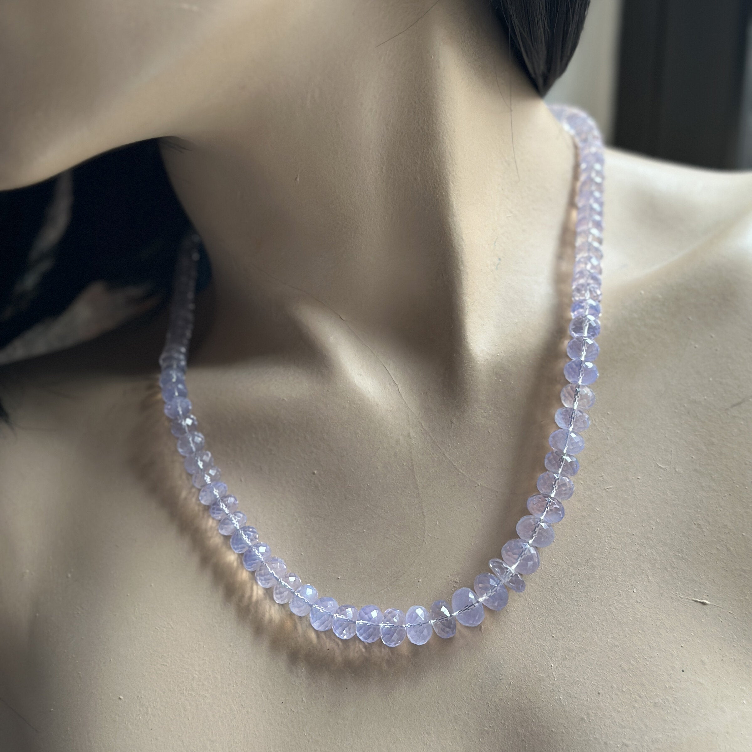 Pink Quartz Sterling Necklace