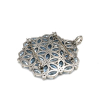 Aquamarine Zellige Brooch