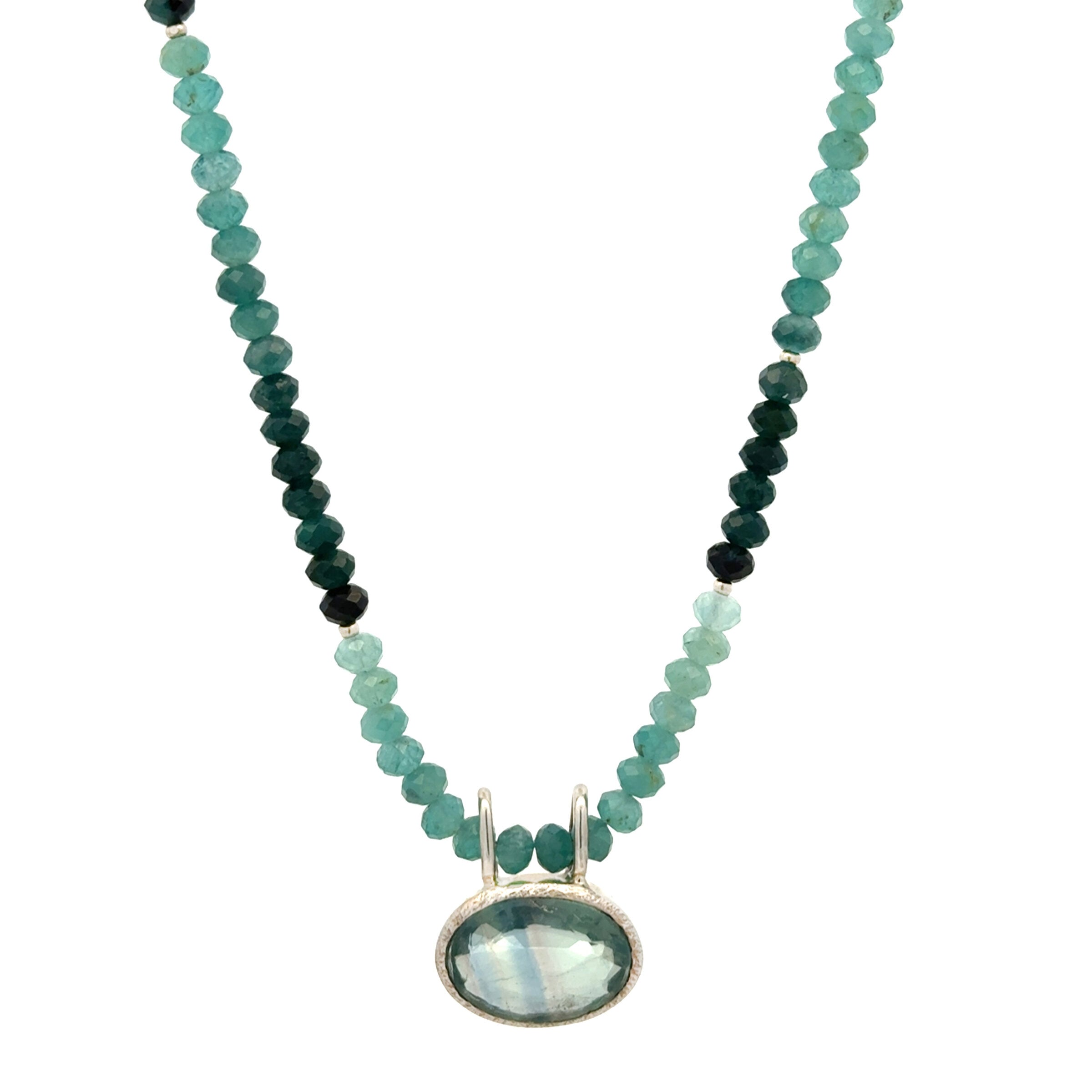 Grandidierite & Fluorite Necklace
