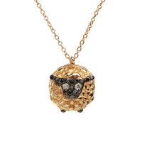 Gold and Diamond Sheep Necklace