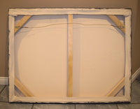 Fissure back of canvas