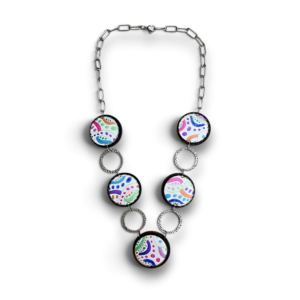 Artisan Chroma Geometric Necklace
