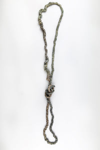 Rustic Long Strand Necklace