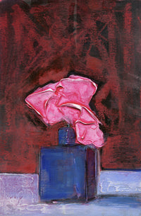 Cobalt Blue on Red Velvet