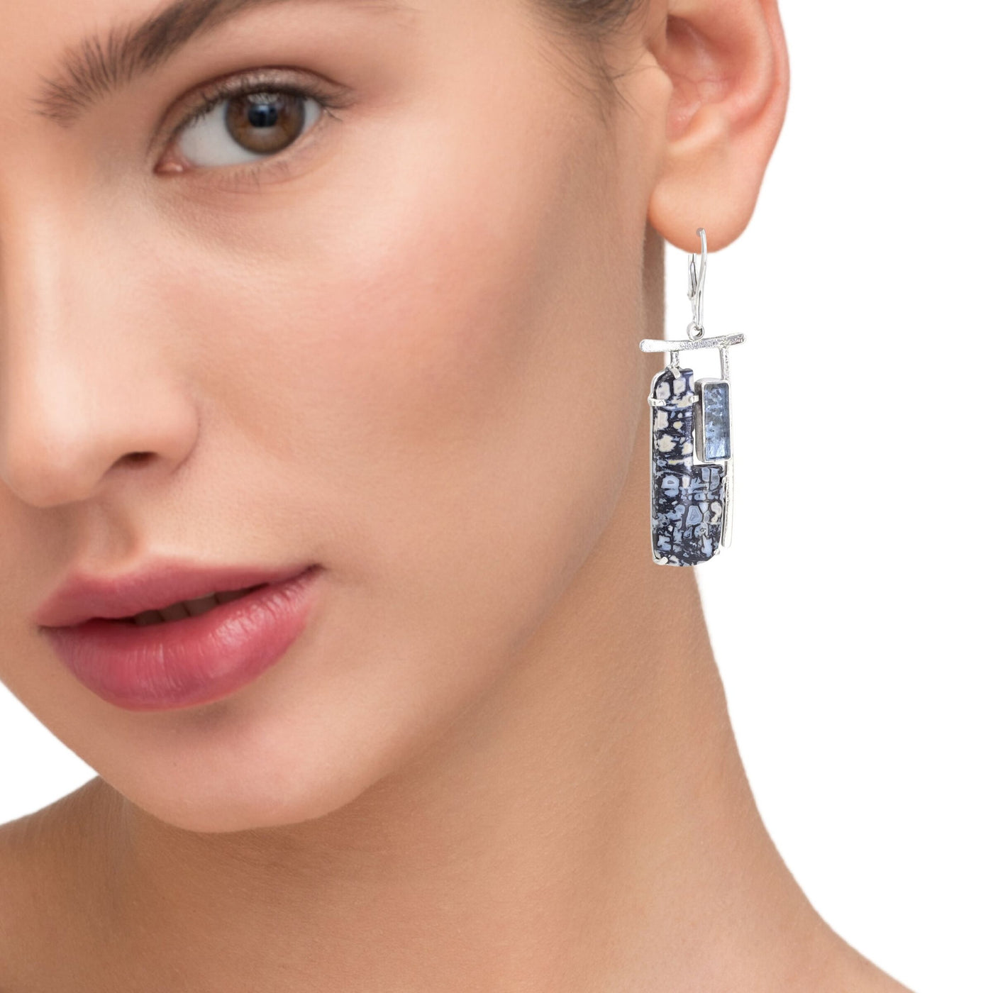 Blue Window Earrings