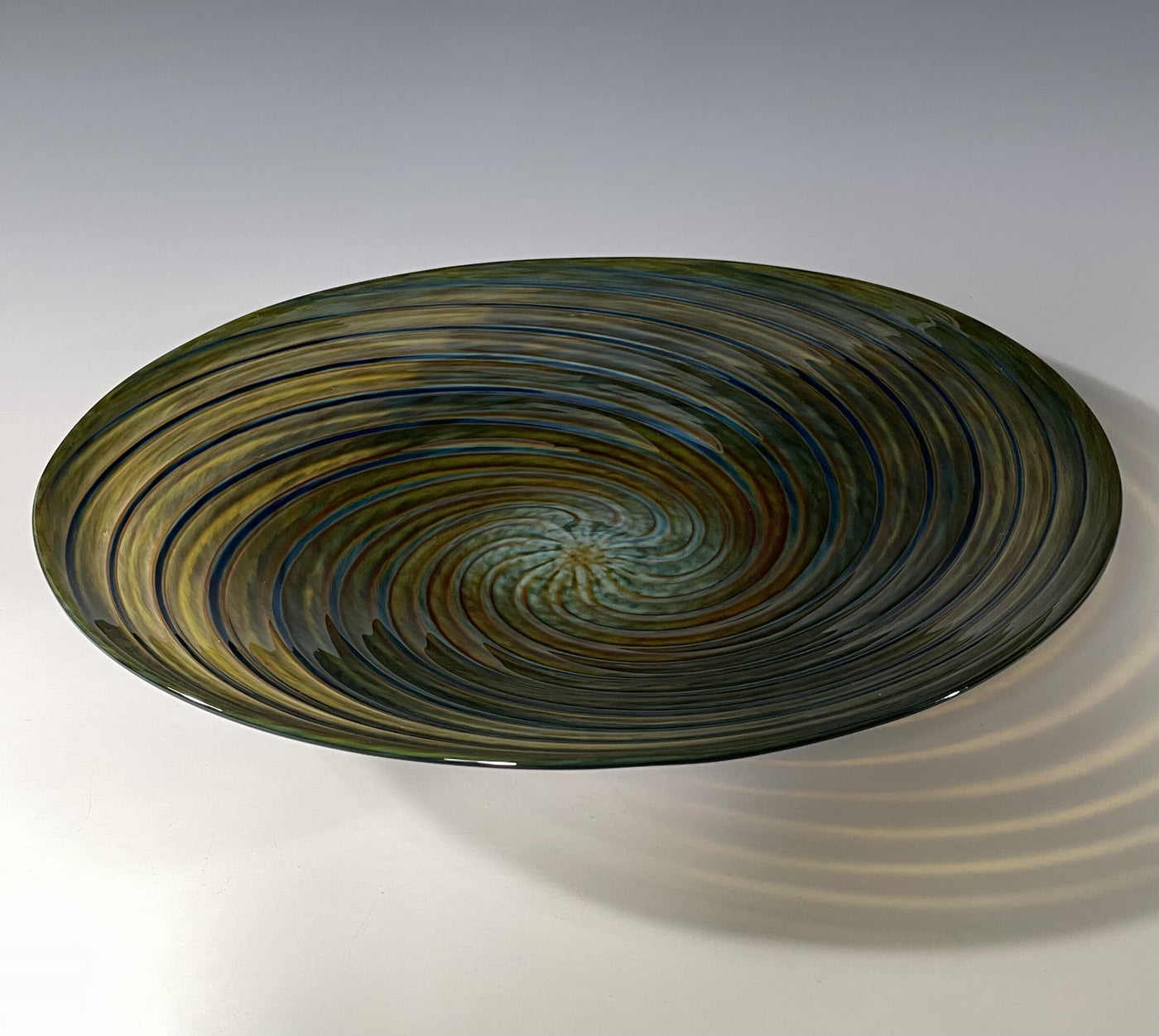 Tide Pool Green Vortex Bowl