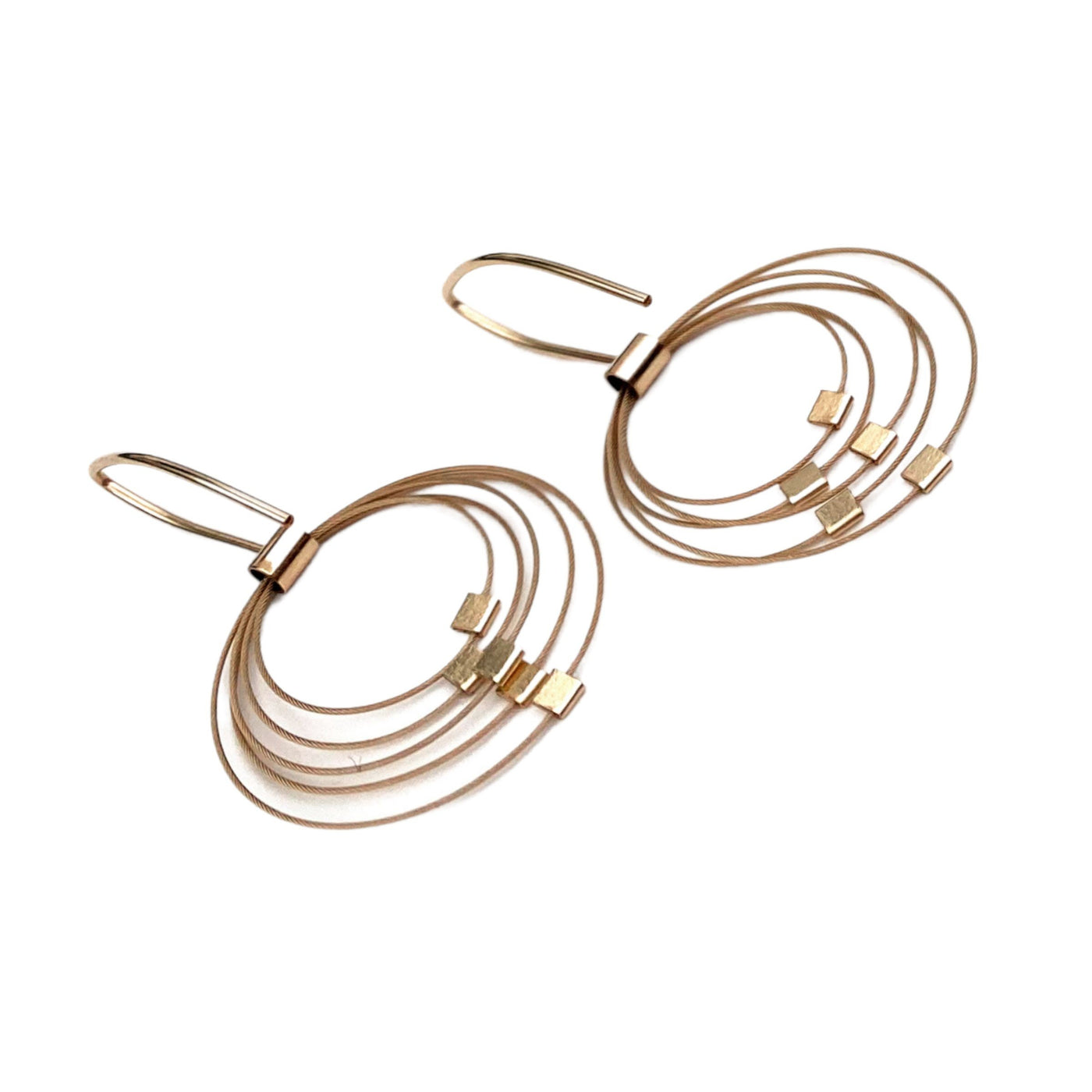 Gold Cable Hoops